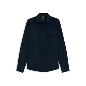 BOSS Heritage casual-fit shirt in compact cotton poplin