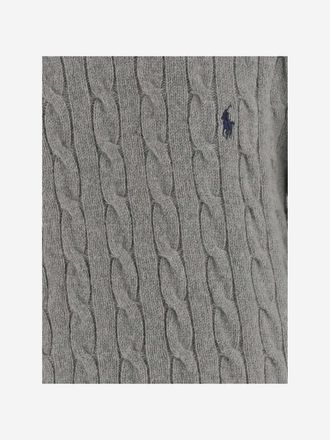 Polo Ralph Lauren Boys Cable-Knit Sweater Wool And Cashmere Grey