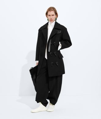 Bottega Veneta Wool And Nylon Trousers - Black - Woman - 40