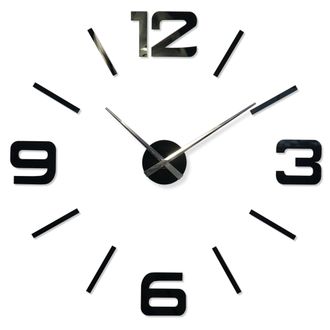OEM Reloj De Pared Grande Para Armar, Negro, 100-130 Cm