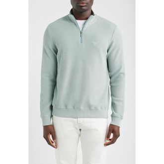 Barbour Ravensworth Quarter Zip Pullover in Dusty Slate at Nordstrom, Size Xx-Large