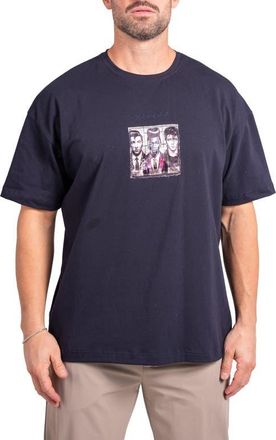 Maceoo Ascension Stars Appliqué Cotton Graphic T-Shirt in Black at Nordstrom, Size 6