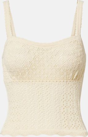 D&ocirc;en D&ocirc;en Nadille pointelle scalloped top