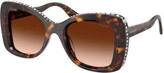 Swarovski Sk 6062U Zonnebril - Dames - Zonnebrillen - Bruin - 51 MM - Accessoires