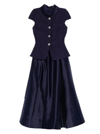 Self Portrait Abito midi sartoriale - Blu