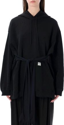 Maison Margiela Black Hooded Mini Dress