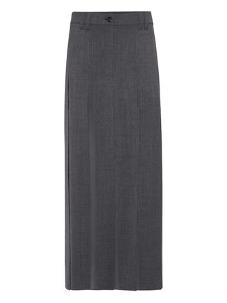 Brunello Cucinelli Maxi-plooirok - Grijs