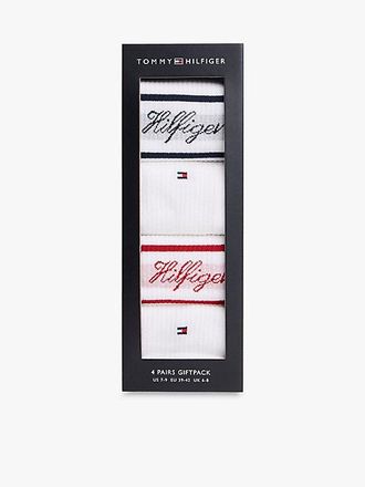 Tommy Hilfiger 4-Pack Logo Ribbed Socks Gift Box