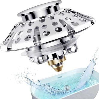 OEM Tap&oacute;n Universal Para Ba&ntilde;era, Recogedor De Pelo Emergente Para Desag&uuml;es De Ba&ntilde;era, Tapa De Desag&uuml;e Con Colador, Para Desag&uuml;es De Ba&ntilde;era Con Un Di&aacute;metro