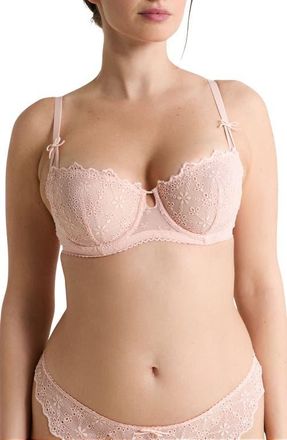 Etam Jane Underwire Balconette Bra in Powder Pink at Nordstrom, Size 32C