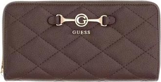 Guess Frances Maxi Portemonnee - Dames - Accessoires - Bruin - Maat: ONE Size Leer