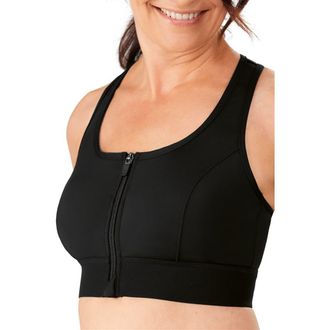 Amoena Gloria Wire-Free Bra in Black at Nordstrom, Size Xx-Large