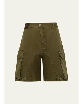 J.W.Anderson Mens Twisted Cargo Shorts