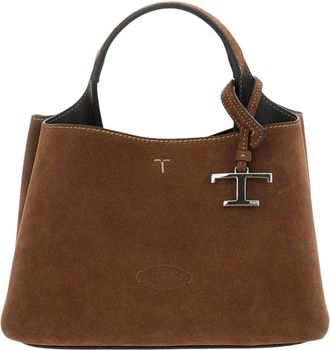 Tod's T Timeless Micro Bag - Dames - Handtassen - Bruin - ONE Size - Leer - Tassen