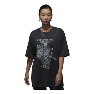 Nike Jordan (WMNS) Air Jordan Oversized Graphic T-Shirt Asia Sizing Off Noir FV7120-045