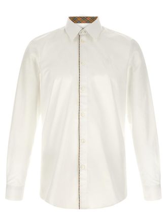 Burberry White Regular Solid Shirt