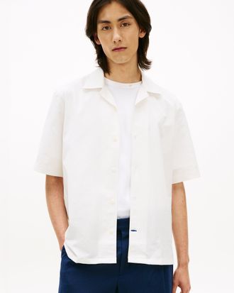 Tommy Hilfiger Mens Performance Shirt in White Recycled Material - Size X-Large