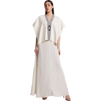 VOZ Manta Estrella in Textured Cotton in Ivory/black at Nordstrom