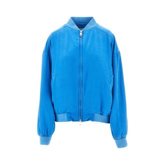 Versace Washed silk blouson jacket Woman 40