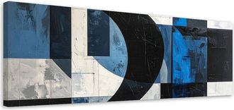 Feeby Impresi&oacute;n De Imagen, Abstracci&oacute;n Moderna Textura Azul, 120x40