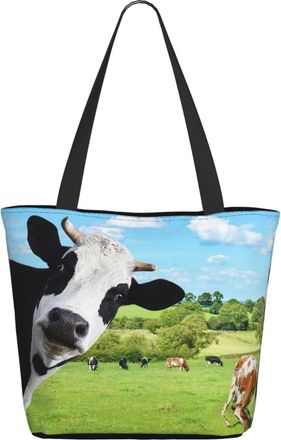 AOOEDM Farm Cows Ladies Shopping Bag 13x11x7in.The Perfect ValentineS Day Gift.It Is The Best ValentineS Day Gift For Mom, Daughter, Wife,Etc