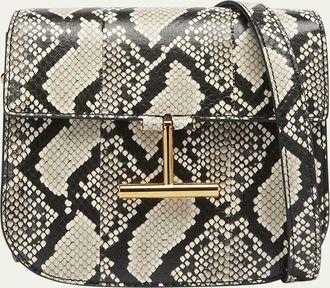 Tom Ford Tara Mini Crossbody Bag in Python-Printed Leather