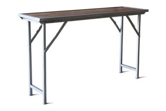 PIB Consola industrial de teca marron