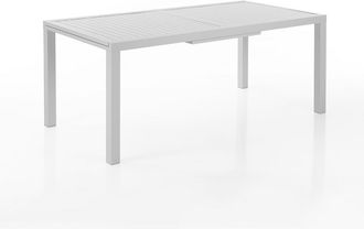 Oresteluchetta Mesa Extensible De Aluminio Blanco Para Exterior 90x180-238 Lilja L