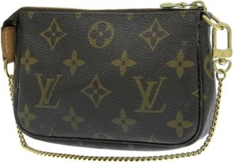 Louis Vuitton Pre-owned Mini Bags, female, Brown, Size: ONE SIZE Pre-owned Canvas Mini Bag