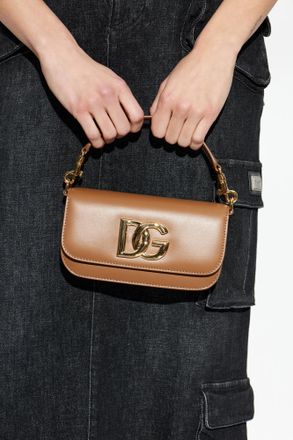 Dolce & Gabbana Leather Handbag 3.5, Womens, Brown