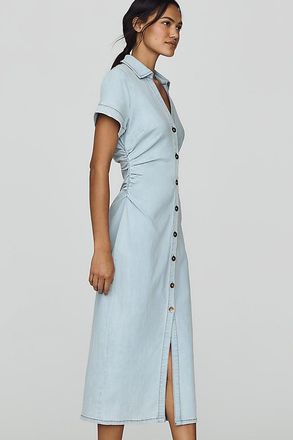 Pilcro Greer Denim Midi Shirtdress by Pilcro