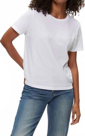 Michael Stars Becca Crewneck Tee In White
