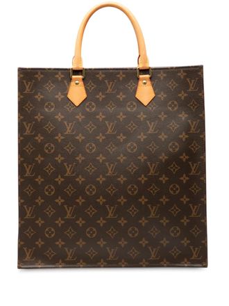 Louis Vuitton Borsa tote Sac Plat con monogramma 2011 - Marrone