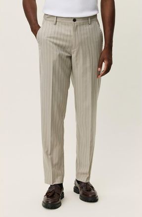 Les Deux Como Pinstripe Pants in Dark Sand at Nordstrom, Size 29 X 34