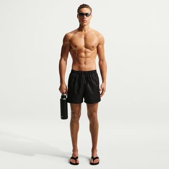 Nike Mens Swim Breaker 5 Full Lined Volley Short in Black | NESSG505-001