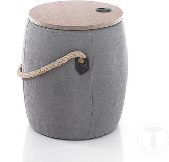 tomasucci Barril pouf/storage box, grey