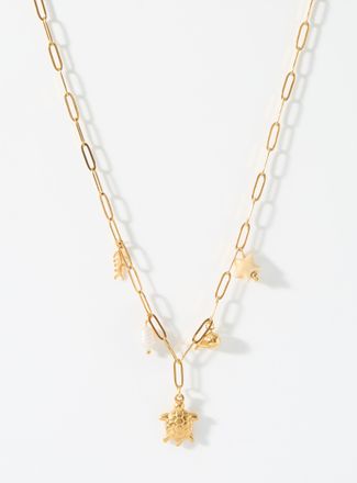 Simons Nautical charm paper-clip chain