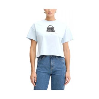 Karl Lagerfeld Donna, Top, Blu, S, new