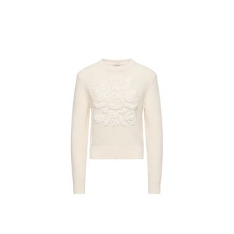 Moncler Moncler Wool & Cashmere Blend Sweater, Women, White, Size: Xs