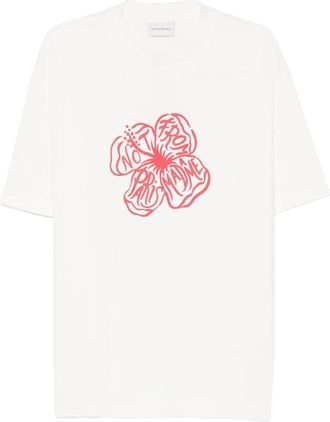 Dr&ocirc;le de Monsieur Slogan Hibiscus T-shirt