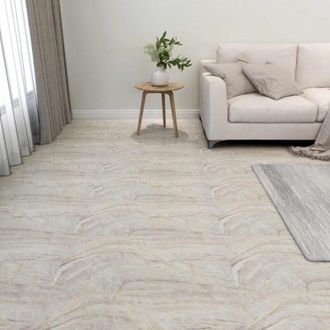 vidaXL vidaXL Tavole per Pavimenti 55 pcs Beige 5,11 m&sup2; PVC