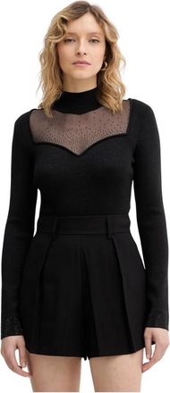 Guess Lucy Sweater - Dames - Korte kleedjes - Zwart - M - Polyester - Kleedjes