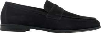 Doucal's Penny Suede Loafer - Heren - Loafers - Blauw - 41 EU - Su&egrave;de - Schoenen