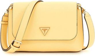 Guess Meridian Flap Crossbody Bag - Dames - Schoudertassen - Geel - ONE Size - Leer - Tassen