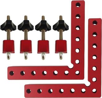 OEM Abrazadera Cuadrada Tipo L De &Aacute;ngulo Recto De Aleaci&oacute;n De Aluminio, 2 Unidades, 90 Grados, 14 X 14 Cm, Herramienta De Carpinter&iacute;a Para Marcos De Fotos