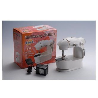 Trade Shop Trade Shop - Mini Macchina Per Cucire Da Cucito Portatile 4 In 1 Da Viaggio Con Pedale Ago