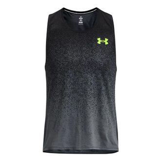 Under Armour Rush Pro Elite Tank Black Lime 1377314-002