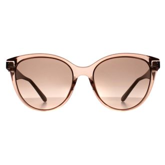 Ferragamo Cat Eye Womens Crystal Sand Rose Grey SF1073S - Beige - One Size