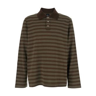 A.P.C. A.p.c., Tops, Heren, Bruin, L, Polo Manches Longues Raye
