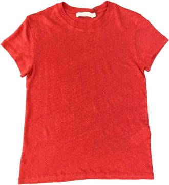 Iro Third T-Shirt - Heren - T-shirts - Rood - M - Linnen - Tops